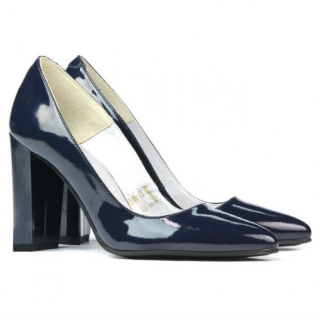 Elegante Damenschuhe 1261 Lack Indigo