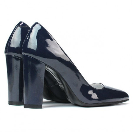Elegante Damenschuhe 1261 Lack Indigo