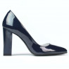 Elegante Damenschuhe 1261 Lack Indigo