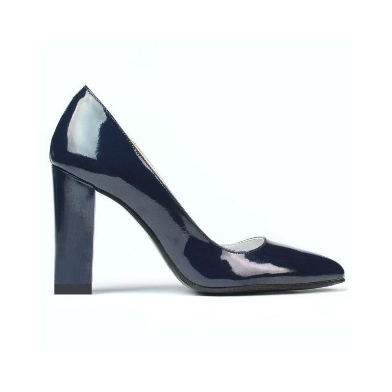 Elegante Damenschuhe 1261 Lack Indigo