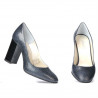 Elegante Damenschuhe 1269 Python Indigo