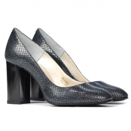 Elegante Damenschuhe 1269 Python Indigo