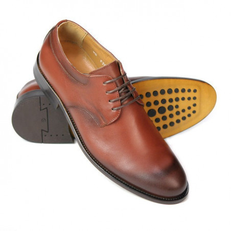 Elegante Herrenschuhe 839 in Cognac