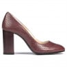 Damen elegante Schuhe 1269 Python Bordeaux