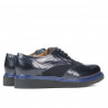 Damen Freizeitschuhe 663-1 Lack Indigo kombiniert