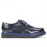 Damen Freizeitschuhe 663-1 Lack Indigo kombiniert