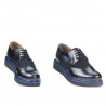 Damen Freizeitschuhe 663-1 Lack Indigo kombiniert