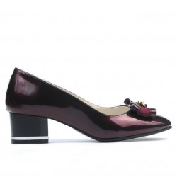 Elegante Damenschuhe 1270 Lack Bordeaux