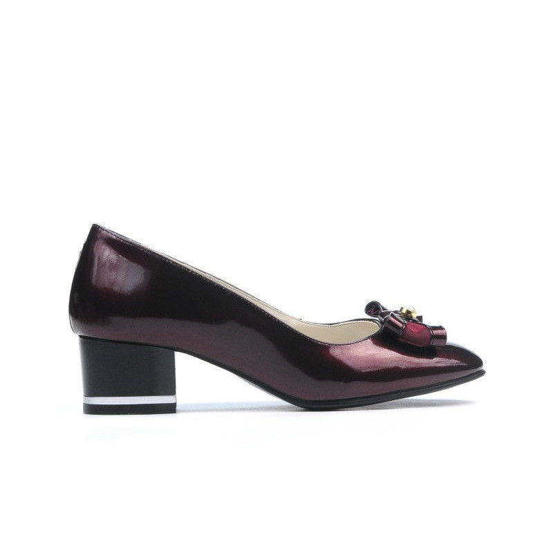 Elegante Damenschuhe 1270 Lack Bordeaux