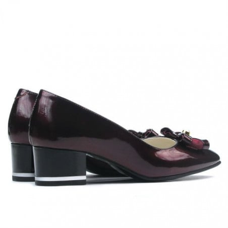 Elegante Damenschuhe 1270 Lack Bordeaux