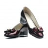 Elegante Damenschuhe 1270 Lack Bordeaux
