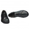 Damen-Casual-Schuhe 698 schwarz perlmutt