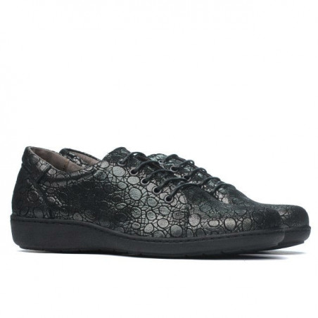 Damen-Casual-Schuhe 698 schwarz perlmutt