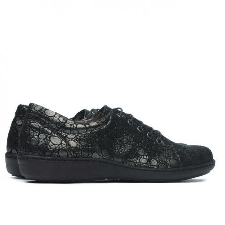 Damen-Casual-Schuhe 698 schwarz perlmutt