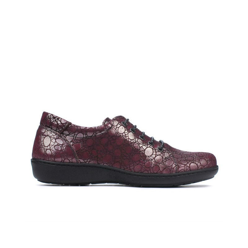 Damen Freizeitschuhe 698 bordeaux perlmuttfarben