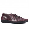 Damen Freizeitschuhe 698 bordeaux perlmuttfarben