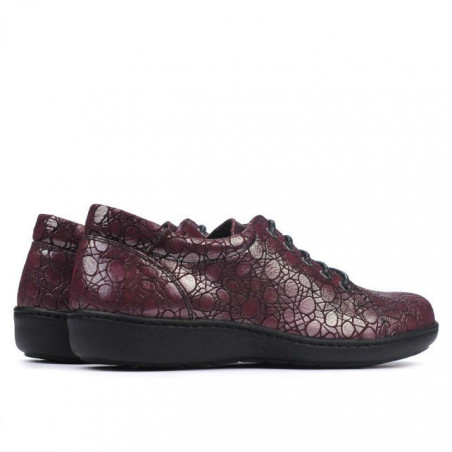 Damen Freizeitschuhe 698 bordeaux perlmuttfarben