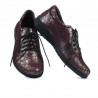 Damen Freizeitschuhe 698 bordeaux perlmuttfarben