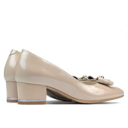 Elegante Damenschuhe 1270 Lack Elfenbein