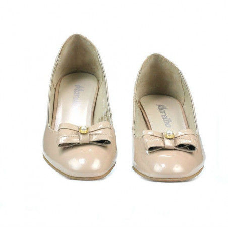 Elegante Damenschuhe 1270 Lack Elfenbein