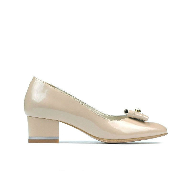 Elegante Damenschuhe 1270 Lack Elfenbein