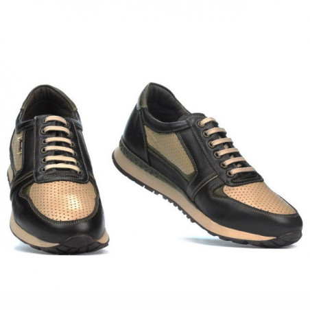 Herren-Sportschuhe 833 Kaffee kombiniert