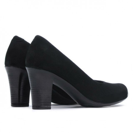 Damen Freizeitschuhe / elegante Schuhe 643 schwarz Velours