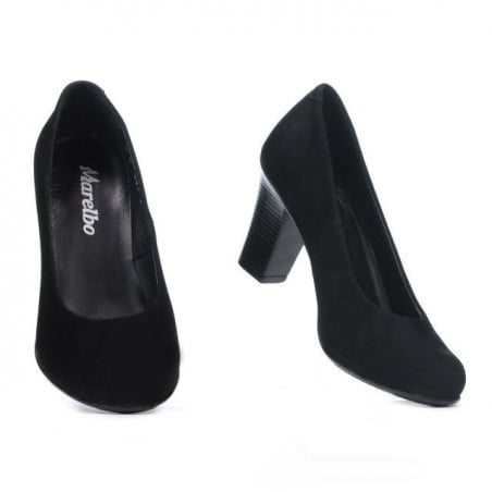 Damen Freizeitschuhe / elegante Schuhe 643 schwarz Velours