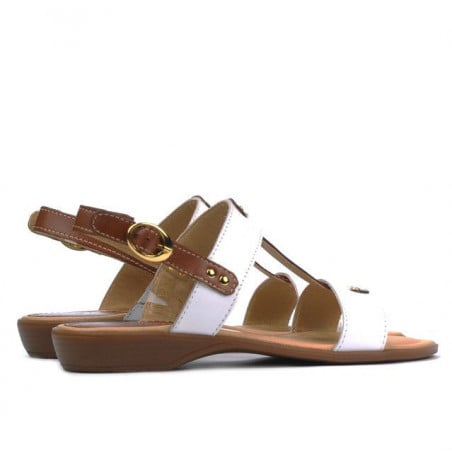 Damensandalen 5048 weiß kombiniert