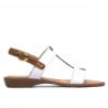 Damensandalen 5048 weiß kombiniert