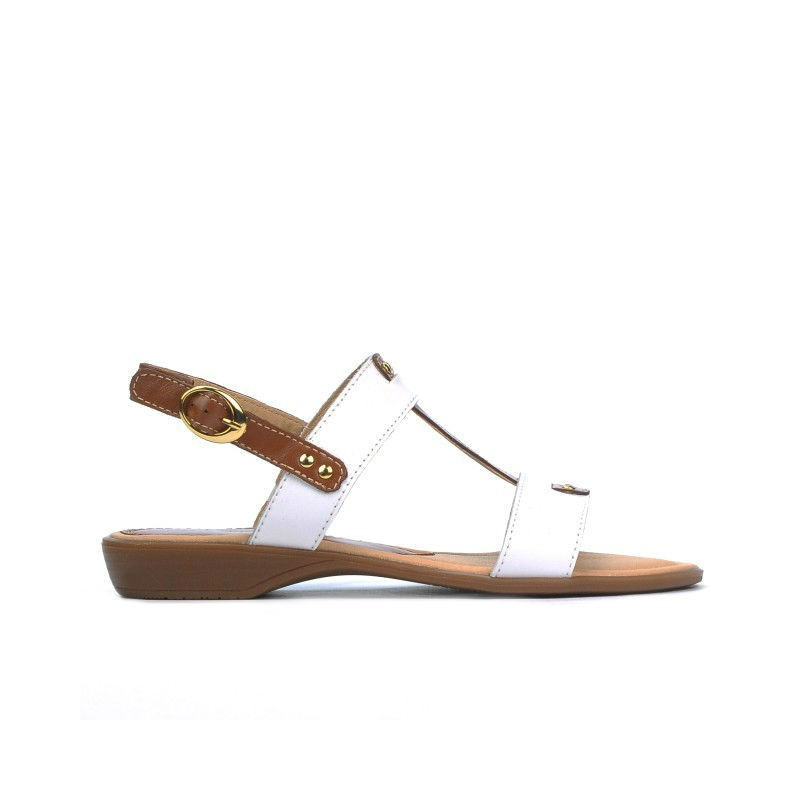 Damensandalen 5048 weiß kombiniert