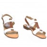 Damensandalen 5048 weiß kombiniert