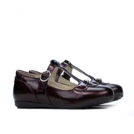 Kleinkinder Schuhe 63c Lackweinrot
