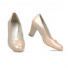 Elegante Damenschuhe 1209 Lack Elfenbein