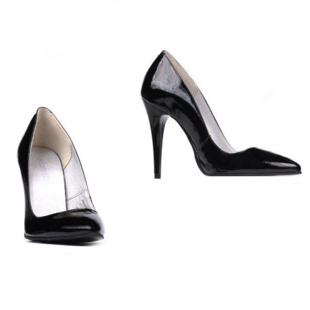 Elegante Damenschuhe 1241 schwarzer Lack
