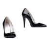 Elegante Damenschuhe 1241 schwarzer Lack