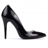 Elegante Damenschuhe 1241 schwarzer Lack
