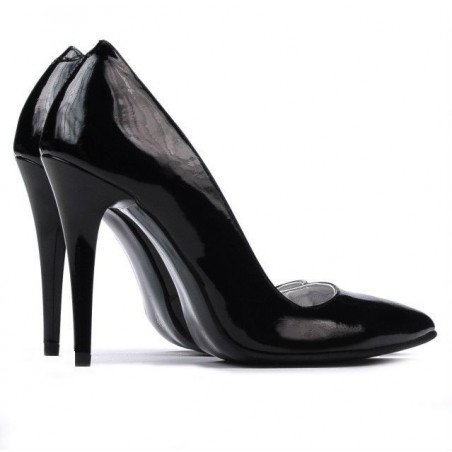 Elegante Damenschuhe 1241 schwarzer Lack
