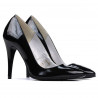 Elegante Damenschuhe 1241 schwarzer Lack