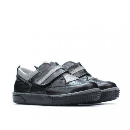 Kleinkinderschuhe 64c schwarz kombiniert