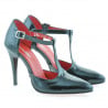Damensandalen 1237 schwarzer Lack