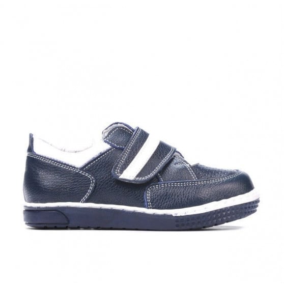 Kleine Kinderschuhe 64c indigo+weiß Kleine Kinderschuhe 64c indigo+weiß