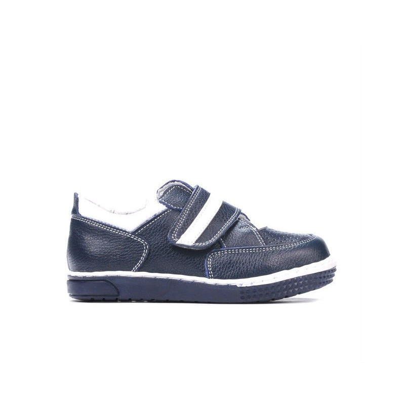 Kleine Kinderschuhe 64c indigo+weiß
