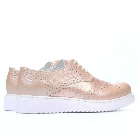 Damen Freizeitschuhe 663-2 Perlmutt Puder Kombiniert