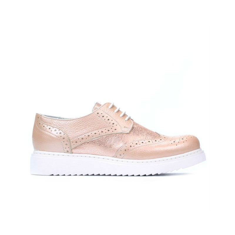 Damen Freizeitschuhe 663-2 Perlmutt Puder Kombiniert