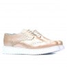 Damen Freizeitschuhe 663-2 Perlmutt Puder Kombiniert