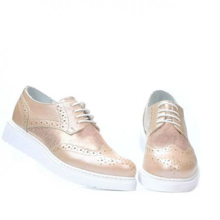 Damen Freizeitschuhe 663-2 Perlmutt Puder Kombiniert