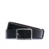 Herrengürtel 09b zweifarbig schwarz+braun