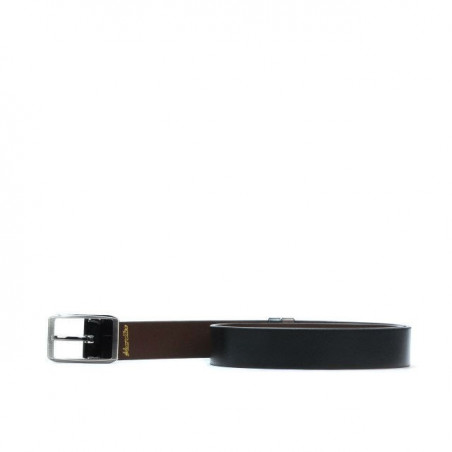 Herrengürtel 09b zweifarbig schwarz+braun