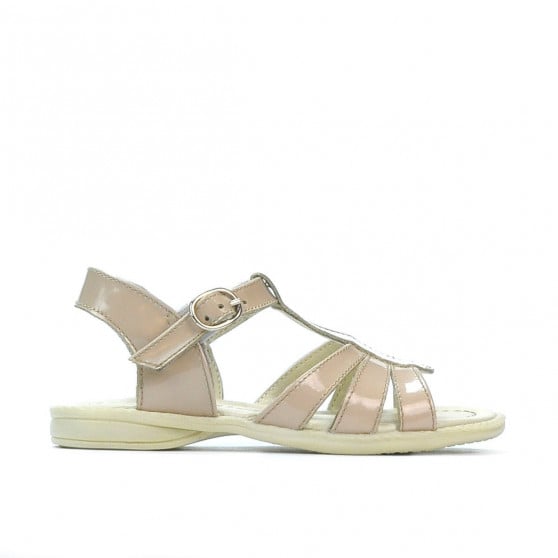 Kleinkind-Sandalen 53c Lack Elfenbein Kleinkind-Sandalen 53c Lack Elfenbein